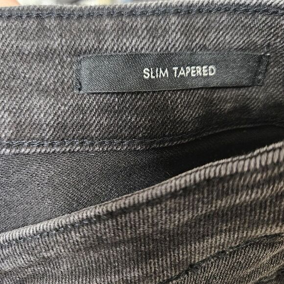 NWT Guess Jeans Women's 32 (33x32) Black Slim Tapered Mid-Rise Embroidered - Picture 3 of 13
